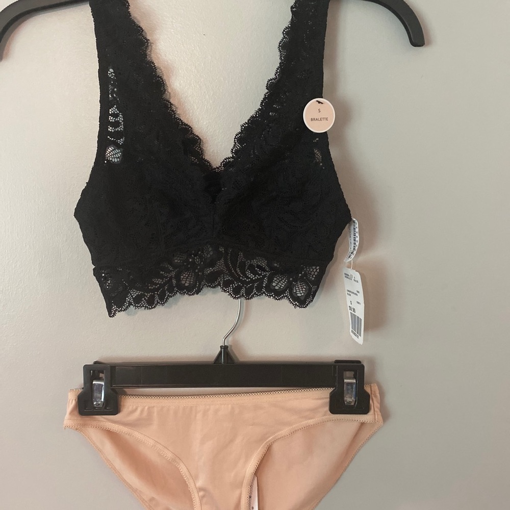 Black/Nude Lingerie Set